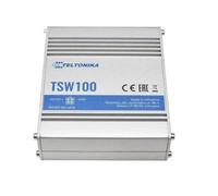 Teltonika TSW100 Switch industrial unmanaged 5 porte Gbps 4 PoE 802.3af/at