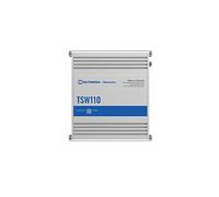 Teltonika TSW110000010 Modello TSW110 Industrial L2 Interruttore non gestito, porte Ethernet 10/100/1000 Mbps, alloggiamento in alluminio, larghezza di banda 10 Gbps