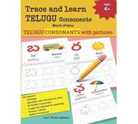 Telugu Alphabets Trace and learn TELUGU Consonants (Tascabile)