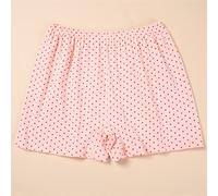 Telusu Confezione da 4 Boxer 100% Cotone per Anziani Intimo A Vita Alta Morbido Riassunti Completi Mutandine da Donna per Donne Anziane (Color : Pink2, Size : 115)