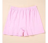 Telusu Confezione da 4 Boxer 100% Cotone per Anziani Intimo A Vita Alta Morbido Riassunti Completi Mutandine da Donna per Donne Anziane (Color : Pink3, Size : 120)