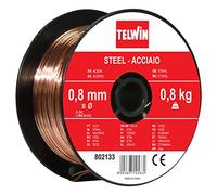 Telwin 802133 Bobina Filo Acciaio D. 0.8 mm 0.8 kg per Saldatura, 0.1 V, 0.8 mm - 0.8 kg, Marrone
