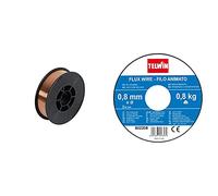 TELWIN 802396 Bobina Filo Acciaio D. 0.8 Mm 5 Kg Per Saldatura, 0.1 V, Marrone, 0.8 Mm - 5 Kg & Bobina Filo Halma Flux, 0.8Mm -0.8 Kg Per Saldatura