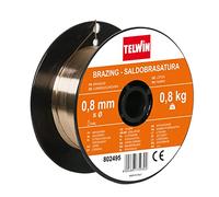 Telwin 802495 Bobina Filo Brasatura Cu/Si3 D. 0.8 mm 0.8 kg per Saldatura, Oro