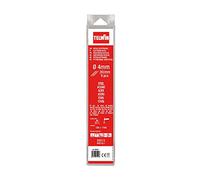Telwin 802620 Elettrodi Rutili per Saldatura D. 4 mm, 0.1 V, Grigio, 4 blister, Set di 8 Pezzi