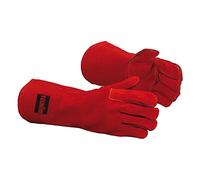 Telwin 804336 Montana Guanti Protettivi Professionali Per Saldatura, DPI per la Protezione di Mani e Avambracci in Crosta Bovina di Alta Qualità, Tipo A, Taglia 10