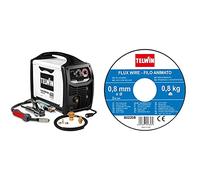 Telwin 816127 Ready Kit saldatrice Inverter multiprocesso Maxima 200 con Accessori Saldatura Flux/MMA/Mig-Mag, 170A & Bobina Filo Halma FLUX, 0.8mm 0.8 kg per saldatura