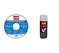 Telwin Bobina Filo Halma FLUX, 0.8mm -0.8 kg per saldatura & 804209 Spray Anti Stick antiadesivo per Saldatura Mig-Mag