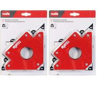 Telwin Posizionatore Magnetico a Squadra per Saldatura, 34 Kg Trascinamento (Confezione da 2)