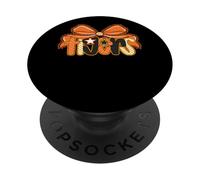 Tema a forma di stella con fiocco di tigri Paws Cheer PopSockets PopGrip Adesivo