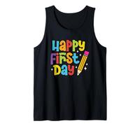 Tema a matita colorata Happy First Day Canotta