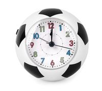 Tema Calcio Sveglia per Bambini per Ragazzi e Ragazze, Senza Ticchettio con Sveglia Analogica, Luce Notturna, Sveglia Educativa per Bambini che Iniziano la Scuola, Ragazzi e Ragazze