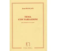 Tema Con Variazioni pour clarinette en La et Piano