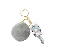 Tema culturale Gatti Ornamento peluche Perfetto per la stanza che espone Ciondolo gatti alla Texture morbida Gancio per borse Accessorio per le vacanze dal design unico