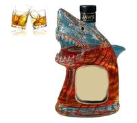 Tema del pesce bottiglie di vino vuoto, decanter di whisky da 300 ml con stile moderno e minimalista, bottiglia divertente della statua animale, figurina d'arte per la scultura di decorazioni da bar