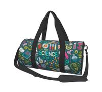 Tema della scienza dei cartoni animati, Borsone da viaggio di grande capacità Borsa rotonda Borsa da viaggio sportiva Borsa da viaggio Borsa da fitness