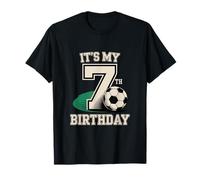 Tema di Calcio It's My 7th Birthday Boy Soccer Maglietta