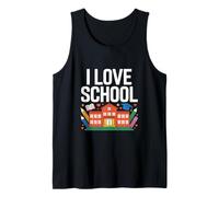 Tema didattico Divertente I Love School Canotta