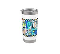 Tema Divertente e Colorato per la Quinta Elementare Bicchiere termico in acciaio inox doppia parete