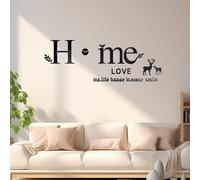 Tema domestico Adesivi murali fai-da-te Kit orologio Arte da parete per sala