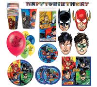 Tema Festa Piatti Banner Palloncini Bambini Compleanno Decorazione Supereroe Fun