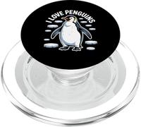 Tema I Love Penguins Cute Penguin Ice PopSockets PopGrip per MagSafe