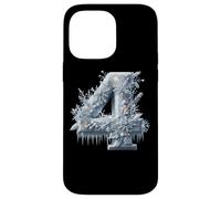 Tema invernale del paese delle meraviglie numero 4 ghiacciato Custodia per iPhone 14 Pro Max