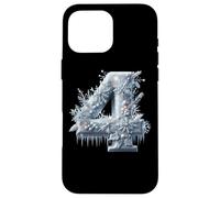 Tema invernale del paese delle meraviglie numero 4 ghiacciato Custodia per iPhone 16 Pro Max
