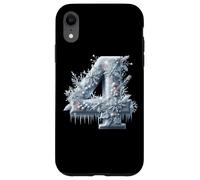 Tema invernale del paese delle meraviglie numero 4 ghiacciato Custodia per iPhone XR