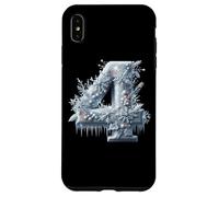 Tema invernale del paese delle meraviglie numero 4 ghiacciato Custodia per iPhone XS Max