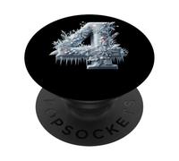 Tema invernale del paese delle meraviglie numero 4 ghiacciato PopSockets PopGrip Adesivo
