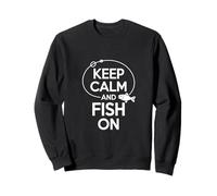 Tema Keep Calm and Fish On Relaxing Outdoors Felpa
