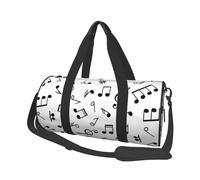 Tema musicale stampato, Borsone da viaggio di grande capacità Borsa rotonda Borsa da viaggio sportiva Borsa da viaggio Borsa da fitness