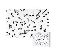 Tema musicale stampato,Puzzle in legno da 300 pezzi per famiglie, per adulti e adolescenti, decorazioni per la casa