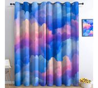 Tema Nuvola Sognante Tende Oscuranti Termiche Isolanti - Ridurre Il Rumore, Termiche Isolanti per Camera da Letto - 2 Pannelli per camera da letto soggiorno, Colore, 183 x 214 cm