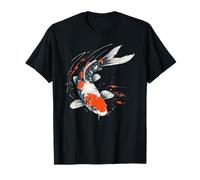 Tema Vintage di Arte Sakura estetica del Pesce Koi Giapponese Maglietta