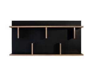 TemaHome Bern Libreria da Parete, Nero, 90 x 23 x 11 cm