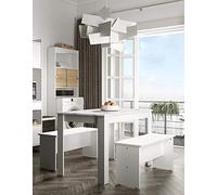TemaHome Nice Set da Pranzo, Particle Board, Bianco (Marble), 110 x 70 x 73 cm
