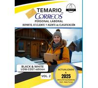 TEMARIO de CORREOS: PARTE 2 (BLACK & WHITE EDITION) LOW-COST: Temario de correos parte 2, actualizado en blanco y negro