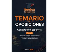 Temario de Oposiciones: Constitución Española: Estructura, derechos fundamentales, Corona y Tribunal Constitucional