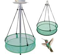 Temeemeg Bird Seed Catcher Tray, 20 inch Seed Catcher for Bird Feeders with Mesh Bottom - Fits 1 inch Poles for Outdoor Hanging Birds Feeders And Yard Cleanliness.