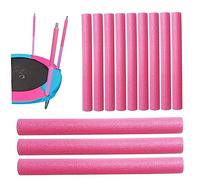 Temeemeg Coperture per Pali in Schiuma per Trampolino Pali per Trampolino universali da 15, 75 Pollici Protezione Maniche in Schiuma per da Giardino Pad 12 Pezzi Rosso..