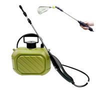 Temeemeg Electric Sprayer, 5L/1.32 Gallon Battery Powered Sprayer with Retractable Wand & Rechargeable Handle for Planting Lawn Yard Garden, Green.