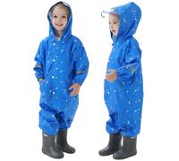 Temhou Tuta Impermeabile Bambini Tuta Pioggia Bambina Antipioggia con Cappuccio Poncho Impermeabile Ragazze Giacche da Pioggia