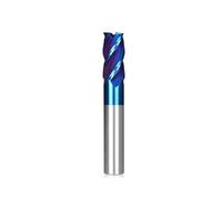 Temhyu 6mm 8mm Gambo HSS Frese for metallo Fresa for alluminio Fresa for fresa CNC Router Bit 4 Frese for flauto 2-13mm(3xD6x8x52L)