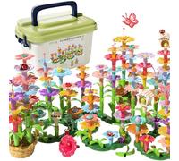 TEMI 224 pezzi fiori giardino costruzione giocattoli per ragazze, giocattoli educativi di menta e gioco da giardino prescolare Set per bambini 3 4 5 6 7 anni bambini ragazzi ragazze