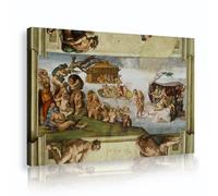 Temi della Bibbia Tela di canapa Arte della parete L'alluvione Arte murale Pittura su tela e stampe per soggiorno Camera da letto Decorazione della parete Famoso dipinto Replica 55x80cm Innerframe
