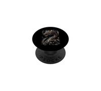 Temibile drago oscuro nella fantasia PopSockets PopGrip Adesivo