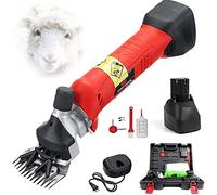 TEmkin Cesoia per Pecore, cesoia per Pecore elettrica Ricaricabile Professionale Senza spazzole da 200 W per la rasatura della Lana di Pecora, Capra, bovino, Animale Domestico da allevame