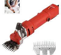 TEmkin Cesoie Elettriche per Pecore,Fader Elettrico di Lana Efficiente E Pratico,Usato per La Rasatura di Lana, Lana, Capre, Bestiame E Altro Bestiame da Fattoria,Red-B-13straightteeth